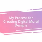 My Process for Creating Digital Mural Designs